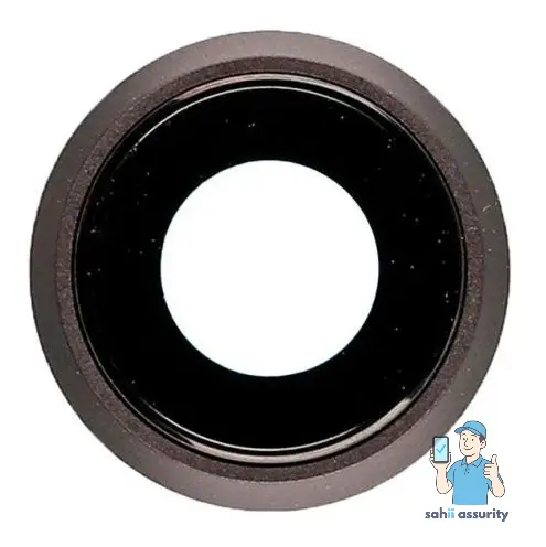 Camera Lens Glass with Frame for Apple iPhone 8 Grey thumbnail